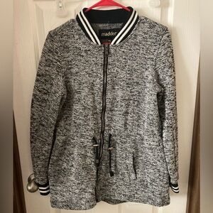Women's Black and White Madden medium jacket